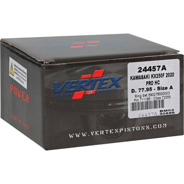 Vertex Forged High Compression Piston Kit 24457A for Kawasaki KX 250 F 2020
