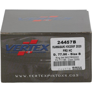 Vertex Forged High Compression Piston Kit 24457B for Kawasaki KX 250 F 2020