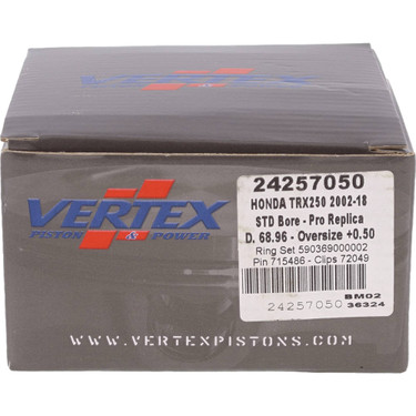 Vertex Forged Replica Piston Kit 24257050 for Honda TRX250 FourTrax Recon