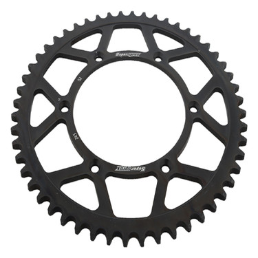 Supersprox Rear Steel Sprocket Black 52T for Yamaha 125 YZ 1980-2017 RFE-245-52-BLK