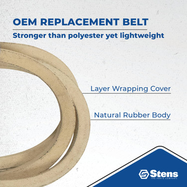 Stens OEM Replacement Belt 265-800 for Cub Cadet 01009787P
