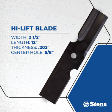 Stens Hi-Lift Blade 340-100 for Scag 482959