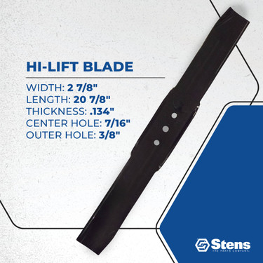 Stens Hi-Lift Blade 345-203 for Toro 91-2256-03