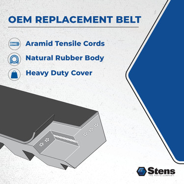 Stens OEM Replacement Belt 265-864 for Scag 483157