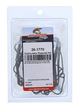 All Balls Carburetor Rebuild Kit 26-1770 for Arctic Cat ZR 600 00