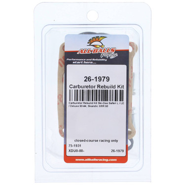 All Balls Carburetor Rebuild Kit 26-1979 for Ski-Doo Safari L/LE/Deluxe 93 94