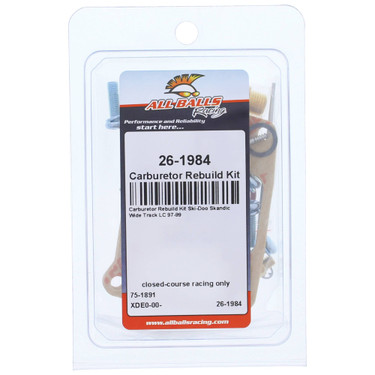 All Balls Carburetor Rebuild Kit 26-1984 for Ski-Doo Skandic Wide Track LC 1997-1999