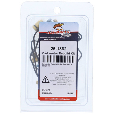 All Balls Carburetor Rebuild Kit 26-1862 for Ski-Doo MX Z X 440 LC 99