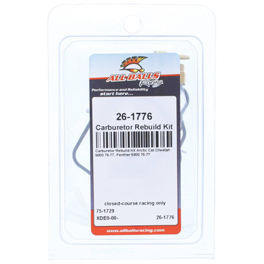 All Balls Carburetor Rebuild Kit 26-1776 for Arctic Cat Cheetah 5000 76 77