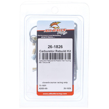 All Balls Carburetor Rebuild Kit 26-1826 for Polaris Trail Touring 550/Deluxe 06