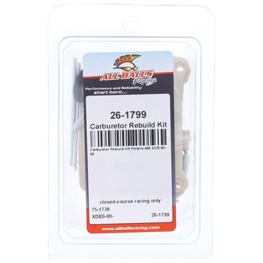 All Balls Carburetor Rebuild Kit 26-1799 for Polaris 440 XCR 98 99