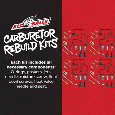 All Balls Carburetor Rebuild Kit 26-1647 for Kawasaki ZX 6R ZX 600J 00-02