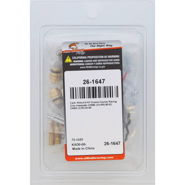 All Balls Carburetor Rebuild Kit 26-1647 for Kawasaki ZX 6R ZX 600J 00-02