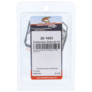 All Balls Carburetor Rebuild Kit 26-1693 for Kawasaki EX 250 Ninja 2008-2012
