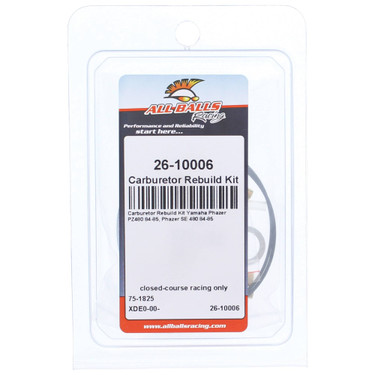 All Balls Carburetor Rebuild Kit 26-10006 for Yamaha Phazer PZ480 84 85