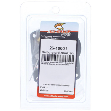 All Balls Carburetor Rebuild Kit 26-10001 for Ski-Doo Skandic WT 600 2008-2010