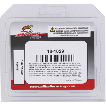 All Balls Master Cylinder Rebuild kit 18-1029 for Husaberg FE 550 E 07 08