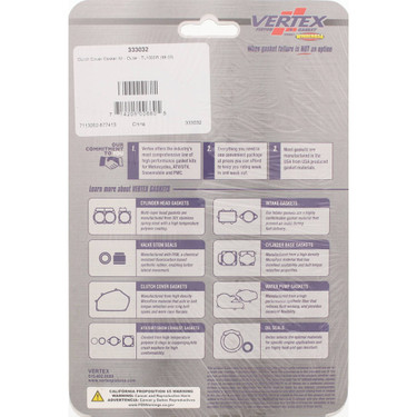 Vertex Outer Clutch Cover Gasket Kit 333032 for Suzuki TL 1000 R 98-03
