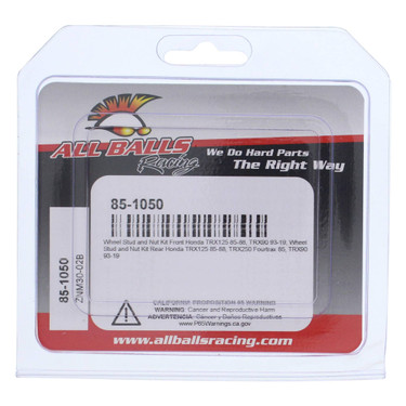 All Balls Wheel Stud and Nut Kit 85-1050 for Honda TRX 125 1985-1988