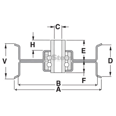 Stens 280-910 Heavy-Duty Flat Idler, Grasshopper 393250, 0.5 ID, 6.75 Width