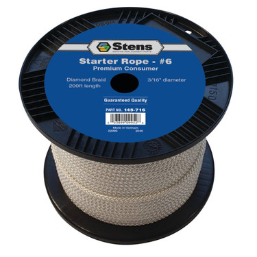 Stens 200' Diamond Braid Starter Rope #6 Diamond 145-716