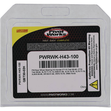 Pivot Works Wheel Bearing Kit PWRWK-H43-100 for Honda SL 70 1971-1973