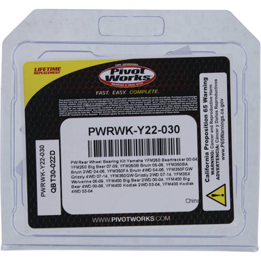 Pivot Works Wheel Bearing Kit PWRWK-Y22-030 for Yamaha YFM250 Beartracker 00-04