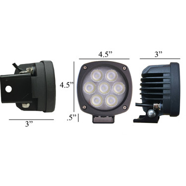 Tiger Lights 35W LED Compact Flood Light 12V for Caterpillar 730EJ Flood Off-Road Light