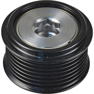 Pulley M14-1.5 Thread Size, 40.900 mm Thickness, Decoupler Pulley Type 207-52010