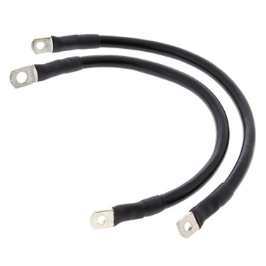 All Balls Black - 2 Each 13" Battery Cables for Harley XL 883 L Low 05-09