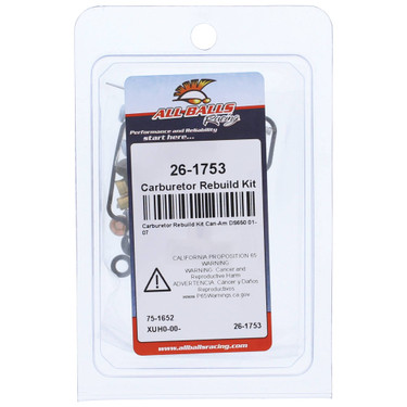 All Balls Carburetor Rebuild Kit 26-1753 for Can-Am DS 650 02 03 04 05 06 07