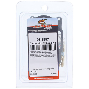 All Balls Carburetor Rebuild Kit 26-1897 for Arctic Cat Jag Z 93 94, Z 440 95-01
