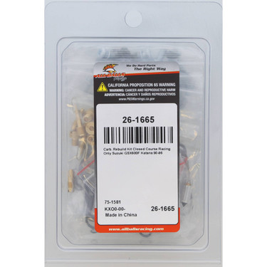 All Balls Carburetor Rebuild Kit 26-1665 for Suzuki GSX 600 F Katana 1990-1996