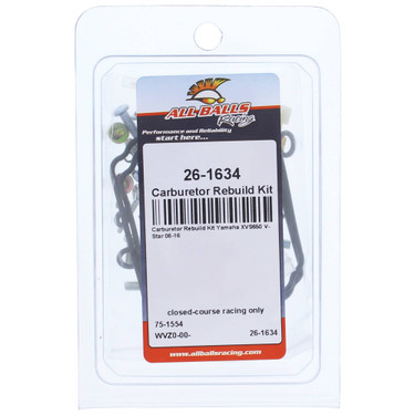 All Balls Carburetor Rebuild Kit 26-1634 for Yamaha XVS650 V-Star 06-16