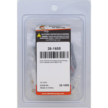 All Balls Carburetor Rebuild Kit 26-1655 for Kawasaki ZRX 1200 R 2001-2005