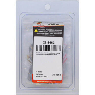 All Balls Carburetor Rebuild Kit 26-1663 for Suzuki GSF 600 S Bandit 96-99