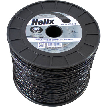 Stens Silver Streak Helix Trimmer Line 1489' Approximate Length, 0.105" Diameter, Black; 380-343