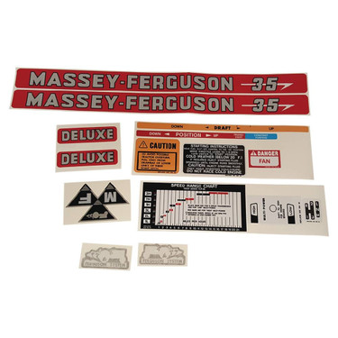 DECAL SET For Massey Ferguson 35