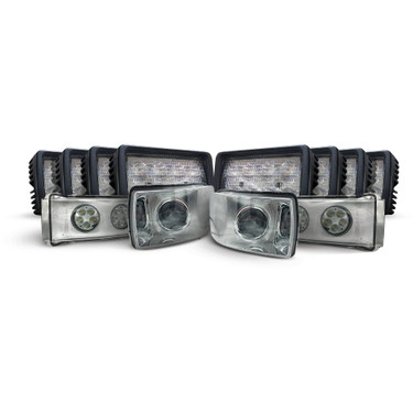 LED Headlight Kit For Case/International Harvester Quadtrac 450; CASEKIT-15