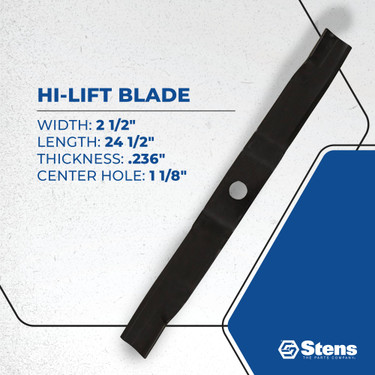 New Stens 330-827 Hi-Lift Blade For Kubota OEM : K5677-34340