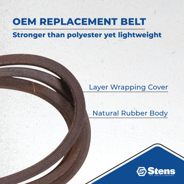 Stens OEM Replacement Belt for MTD 954-0467A, 265-101