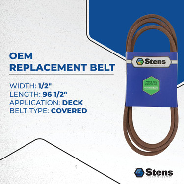 Stens OEM Replacement Belt for MTD 954-04060C, 265-201