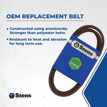 New Stens 265-213 Drive Belt For Cub Cadet LGT1050 1054 LGTX1050