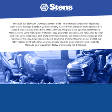 New Stens 265-536 OEM Spec Belt For MTD 820-849 Toro 13AX60RH744 46" Cut Side
