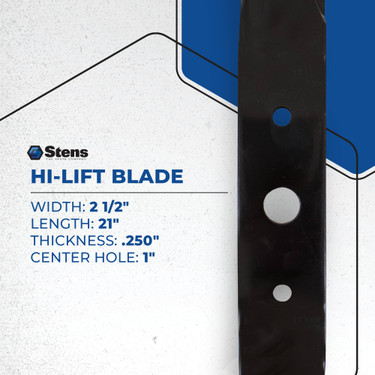 New Stens Hi-Lift Blade 345-115 for Woods 1001513
