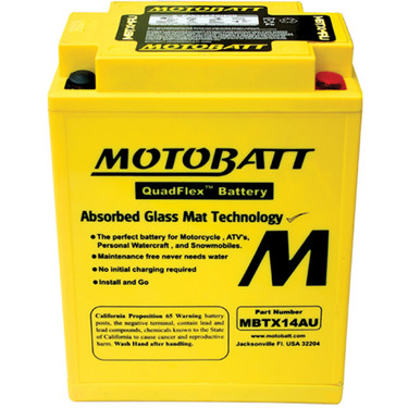 Motobatt MBTX14AU 16.5Ah Battery | DBE
