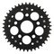 Supersprox - Steel & Aluminum Black Stealth sprocket, 40T, Chain Size 525, RST-736525-40-BLK