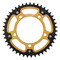 Supersprox - Steel & Aluminum Gold Stealth sprocket, 43T, Chain Size 525, RST-7-43-GLD