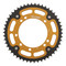 Supersprox - Steel & Aluminum Gold Stealth sprocket, 50T, Chain Size 420, RST-457-50-GLD