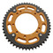 Supersprox - Steel & Aluminum Gold Stealth sprocket, 50T, Chain Size 420, RST-457-50-GLD
